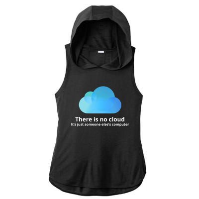 There Is No Cloud Ladies PosiCharge Tri-Blend Wicking Draft Hoodie Tank