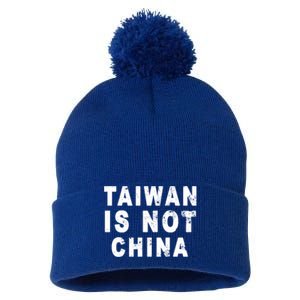 Taiwan Is Not China A Taiwan Not China Gift Pom Pom 12in Knit Beanie