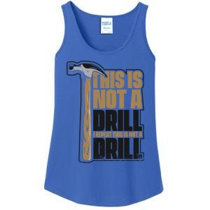 This Is Not A Drill Cabinetmaker Woodturner Joiner Carpenter Gift Ladies Essential Tank