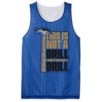 This Is Not A Drill Cabinetmaker Woodturner Joiner Carpenter Gift Mesh Reversible Basketball Jersey Tank