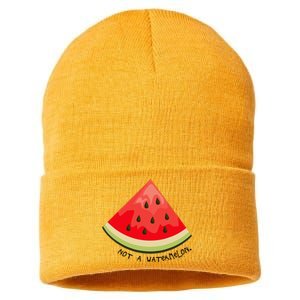 This Is Not A Watermelon Watermelon Freedom Solidarity Sustainable Knit Beanie