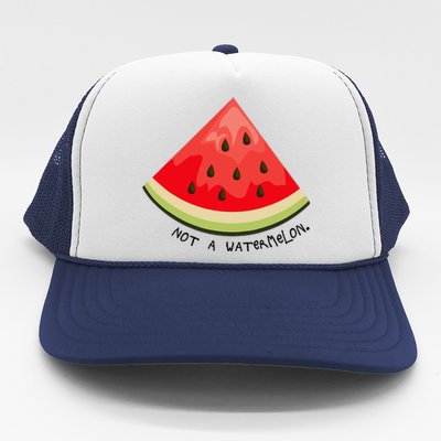 This Is Not A Watermelon Watermelon Freedom Solidarity Trucker Hat