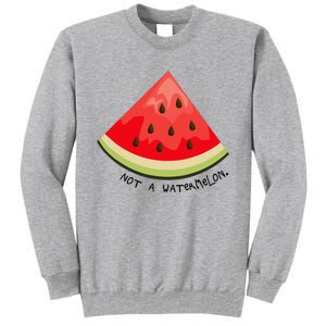 This Is Not A Watermelon Watermelon Freedom Solidarity Tall Sweatshirt