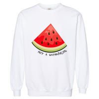 This Is Not A Watermelon Watermelon Freedom Solidarity Garment-Dyed Sweatshirt