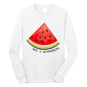 This Is Not A Watermelon Watermelon Freedom Solidarity Long Sleeve Shirt