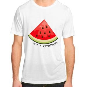 This Is Not A Watermelon Watermelon Freedom Solidarity Adult ChromaSoft Performance T-Shirt