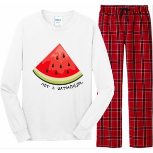 This Is Not A Watermelon Watermelon Freedom Solidarity Long Sleeve Pajama Set