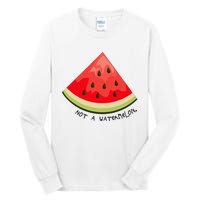 This Is Not A Watermelon Watermelon Freedom Solidarity Tall Long Sleeve T-Shirt