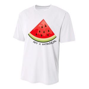 This Is Not A Watermelon Watermelon Freedom Solidarity Performance Sprint T-Shirt