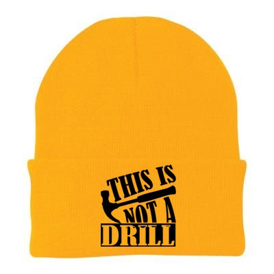 This Is Not A Drill Funny Construction Hammer Woodworking Gift Knit Cap Winter Beanie