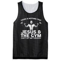 There Is Nothing That Jesus And The Gym Can't Get Me Through Mesh Reversible Basketball Jersey Tank