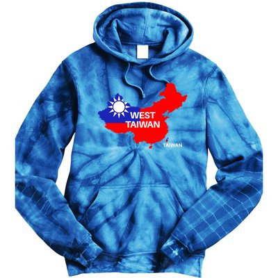 Taiwan Is Not China West Taiwan Gift Tie Dye Hoodie