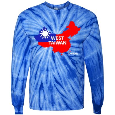 Taiwan Is Not China West Taiwan Gift Tie-Dye Long Sleeve Shirt