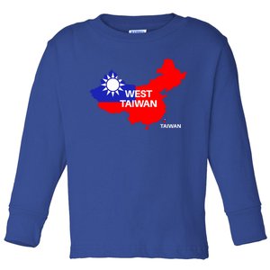 Taiwan Is Not China West Taiwan Gift Toddler Long Sleeve Shirt