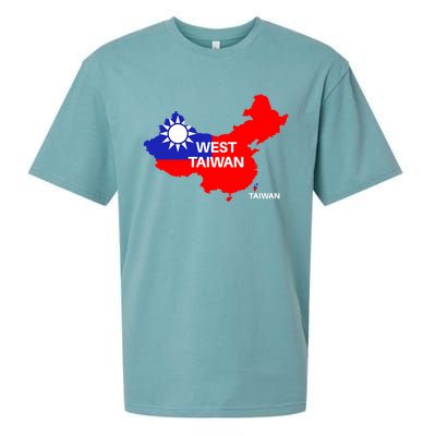 Taiwan Is Not China West Taiwan Gift Sueded Cloud Jersey T-Shirt