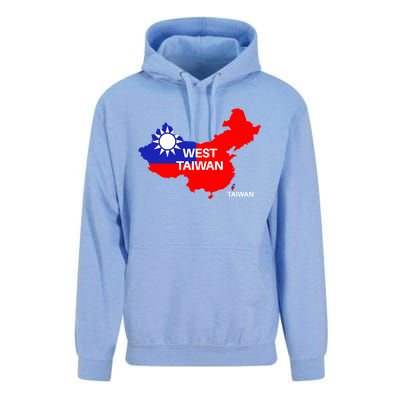 Taiwan Is Not China West Taiwan Gift Unisex Surf Hoodie