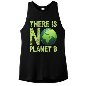 There Is No Planet B Earth Day Women Environment Funny Ladies PosiCharge Tri-Blend Wicking Tank