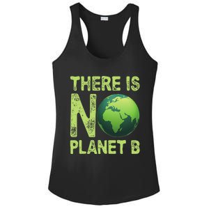 There Is No Planet B Earth Day Women Environment Funny Ladies PosiCharge Competitor Racerback Tank