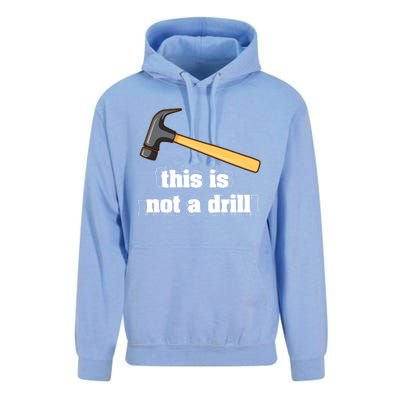 This Is Not A Drill Funny Crafting Funny Gift For Carpenters Gift Unisex Surf Hoodie