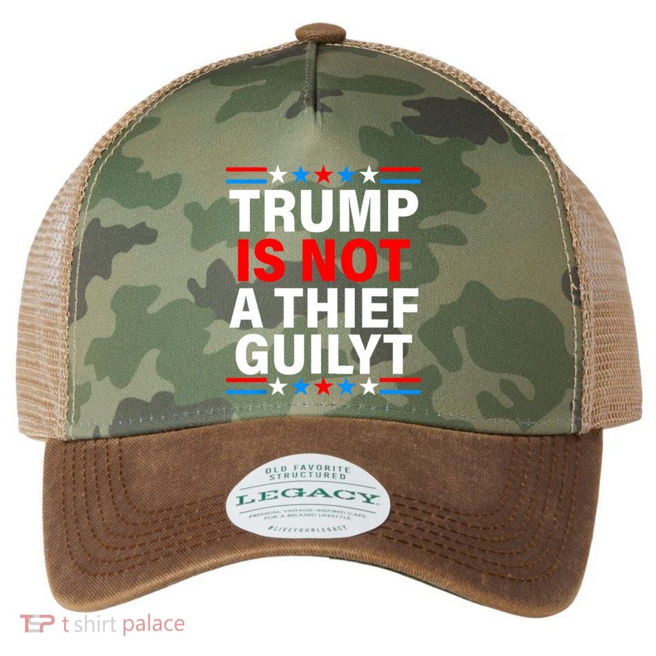 Trump Is Not A Thief Trump Is Not Guilty Legacy Tie Dye Trucker Hat