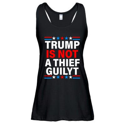 Trump Is Not A Thief Trump Is Not Guilty Ladies Essential Flowy Tank