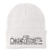 There Is No Such Thing As Too Many Books Knit Cap Winter Beanie