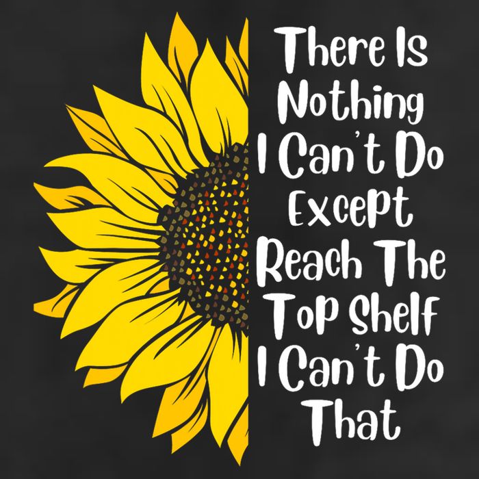 There Is Nothing I Can't Do Except Reach The Top Shelf Crop Fleece Hoodie