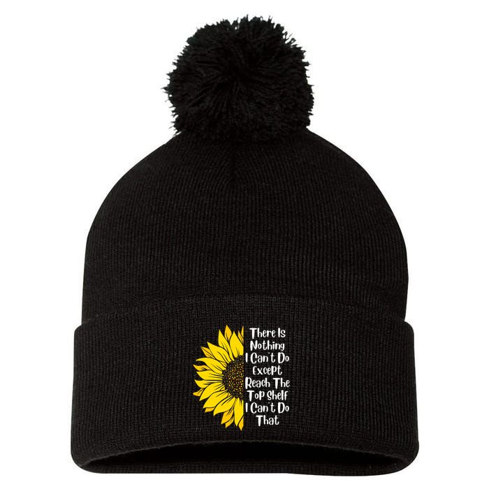 There Is Nothing I Can't Do Except Reach The Top Shelf Pom Pom 12in Knit Beanie