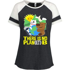 There Is No Plan B Everyday Is Earth Day Mother Earth Meaningful Gift Enza Ladies Jersey Colorblock Tee