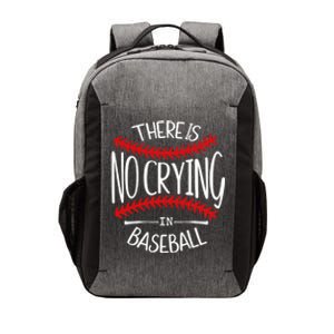 There Is No Crying In Baseball Cute Gift Softball Baseball Mama Funny Gift Vector Backpack