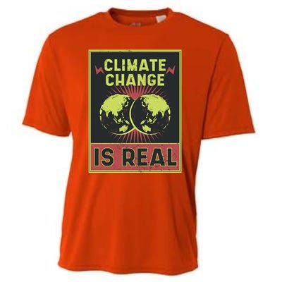 There Is No Planet B Gift Climate Change Is Real Gift Cooling Performance Crew T-Shirt