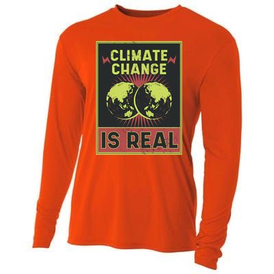 There Is No Planet B Gift Climate Change Is Real Gift Cooling Performance Long Sleeve Crew