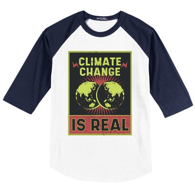 There Is No Planet B Gift Climate Change Is Real Gift Baseball Sleeve Shirt