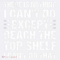 There Is Nothing I Cant Do Except Reach The Top Shelf High Crown Mesh Back Trucker Hat