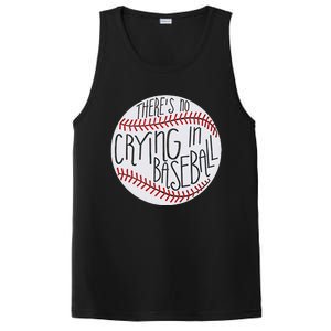 There Is No Crying In Baseball Funny Sports Ball Game PosiCharge Competitor Tank