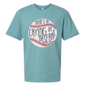 There Is No Crying In Baseball Funny Sports Ball Game Sueded Cloud Jersey T-Shirt