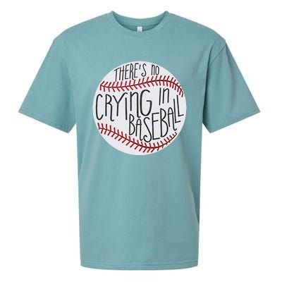 There Is No Crying In Baseball Funny Sports Ball Game Sueded Cloud Jersey T-Shirt