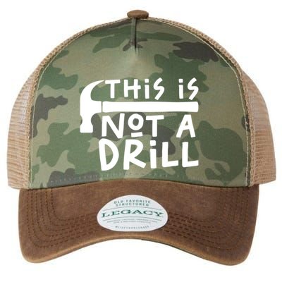 This Is Not A Drill Funny Drill Pun Hammer Meme Dad Joke Gift Legacy Tie Dye Trucker Hat