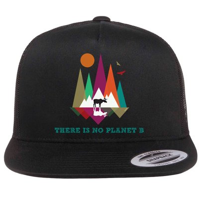 There Is No Planet B Gift Climate Change Is Real! Cool Gift Flatbill Hat