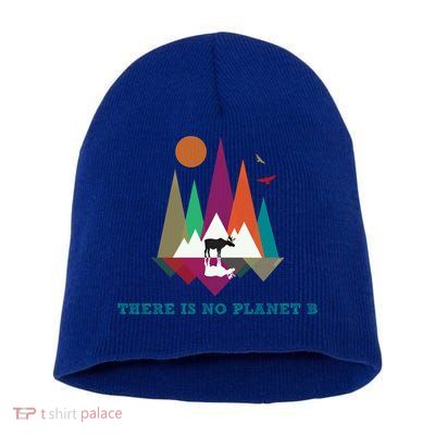 There Is No Planet B Gift Climate Change Is Real! Cool Gift Short Acrylic Beanie
