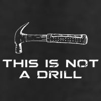 This is Not A Drill for funny carpenter Garment-Dyed Fleece Hoodie