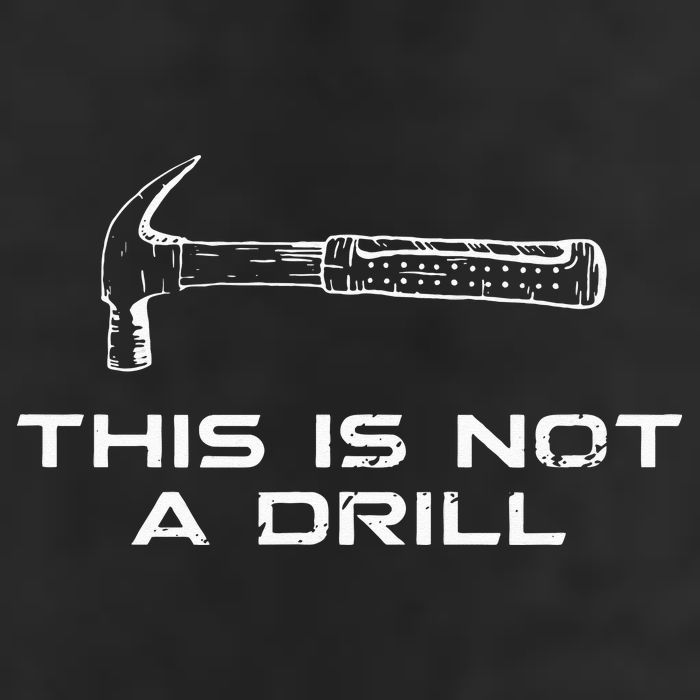 This is Not A Drill for funny carpenter Garment-Dyed Fleece Hoodie