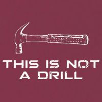 This is Not A Drill for funny carpenter 16oz Travel Tumbler
