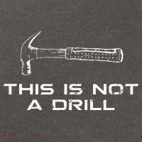 This is Not A Drill for funny carpenter Cotton Canvas Backpack