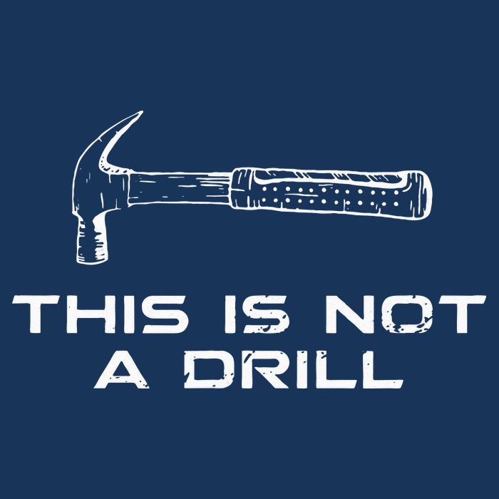 This is Not A Drill for funny carpenter Infant Baby Jersey Bodysuit