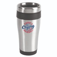 There Is No Crying In Baseball Funny Game Day Baseball 16oz Travel Tumbler