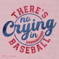 There Is No Crying In Baseball Funny Game Day Baseball 25L Jumbo Tote