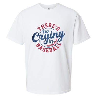 There Is No Crying In Baseball Funny Game Day Baseball Sueded Cloud Jersey T-Shirt