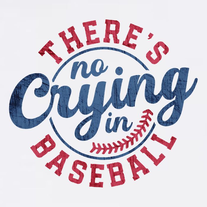 There Is No Crying In Baseball Funny Game Day Baseball Cool Comfort Performance Bucket Hat