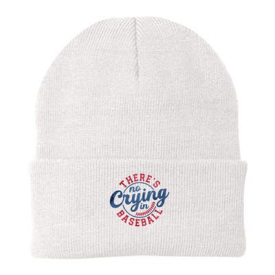 There Is No Crying In Baseball Funny Game Day Baseball Beanie